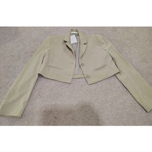 Cute Oak + Fort Cropped Blazer, NWT